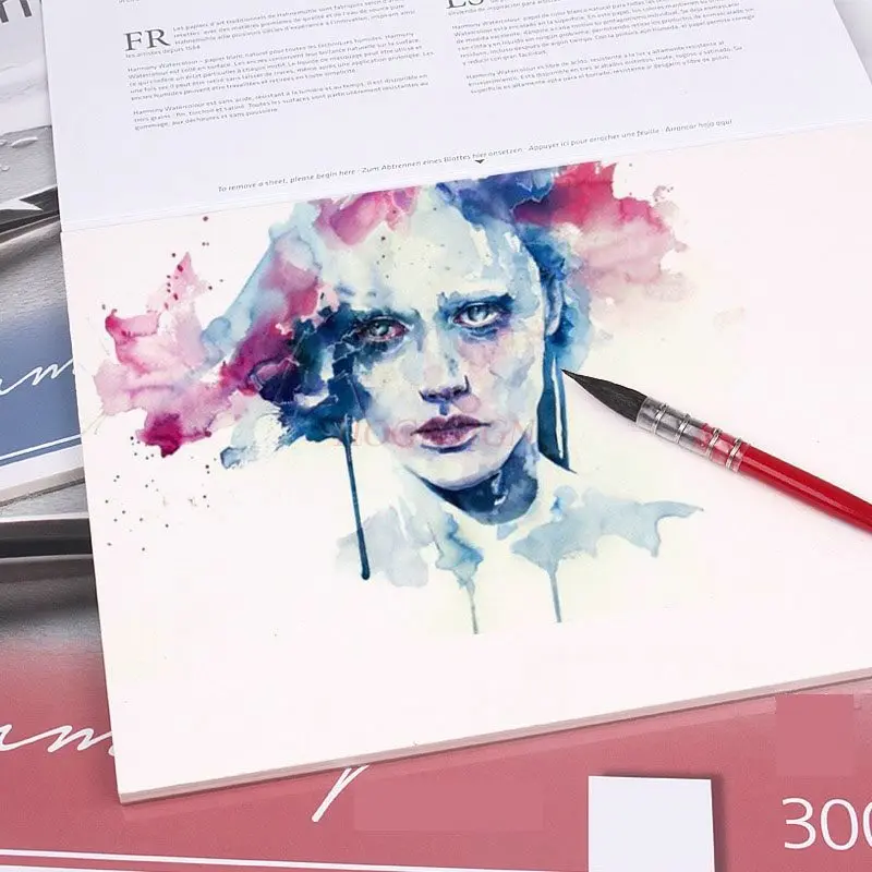 

1 шт. мелкое зерно, среднее грубое зерно, грубое зерно, акварель, акварельная бумага, четырехсторонний уплотнительный клей