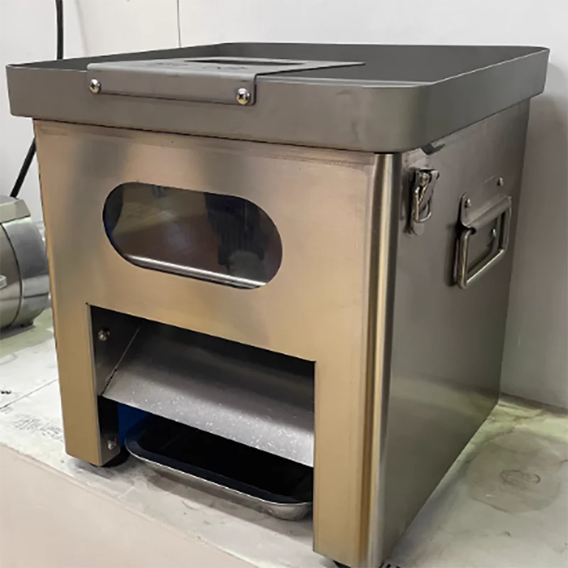 Wholesale Price Desktop Alloy Steel Meat Shredding Machine/Drawer Type   Slicer Adjustable Thickness Automatic