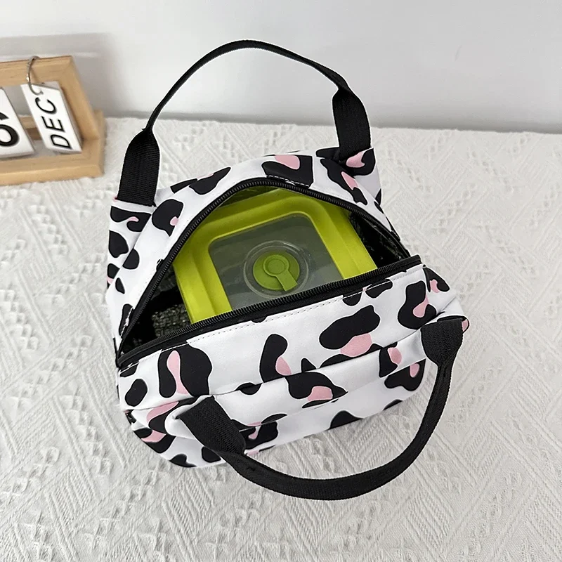 Fashion School Backpack for Young Women Cow Dot Print Small Travel Viral Backpack Youth School Backpack Waterproof School Bag