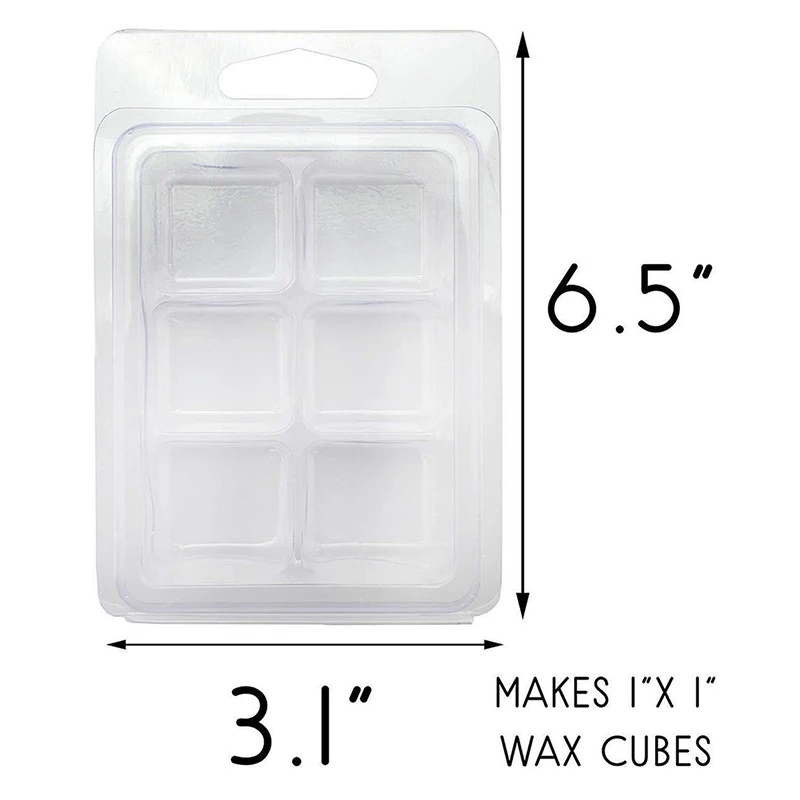 10Packs Wax Melt Molds Clear Wax Clamshells Wickless Wax Melt Candles Boxes