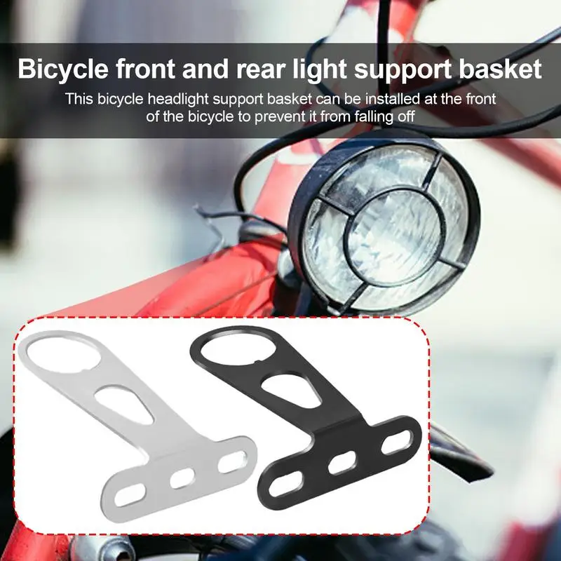 Bicycle Basket Support Bracket Bicycle Mount Front Light Basket Holder Universal Accessory For Folding Bikes Mountain Bikes