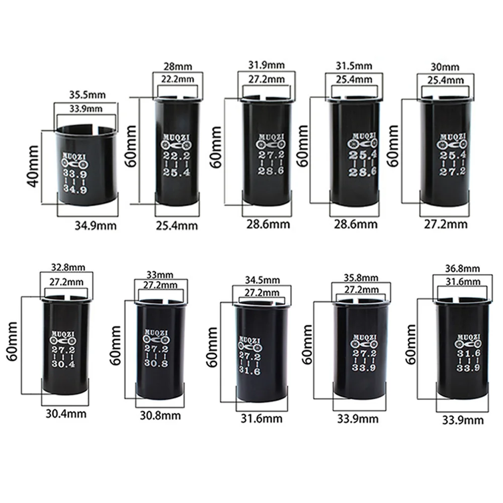 28.6 Bike Seatpost Accessories 27.2 Turn 30.8 Reducing Sleeve Seat Tube Reducer Conversion Sleeve Seat Post Tube Shim