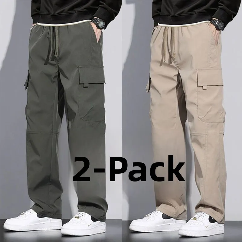 

Mens Workwear Pants Wear Resistant Spring Summer Construction Site Anti-Scald Welding Casual Pants Polyester Fiber