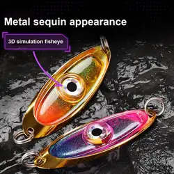 LED Fishing Lure Light Night Fishing Waterproof LED Eye-Shaped Squid Bait Glow In Dark Mini Underwater Flasher Lights For Bass