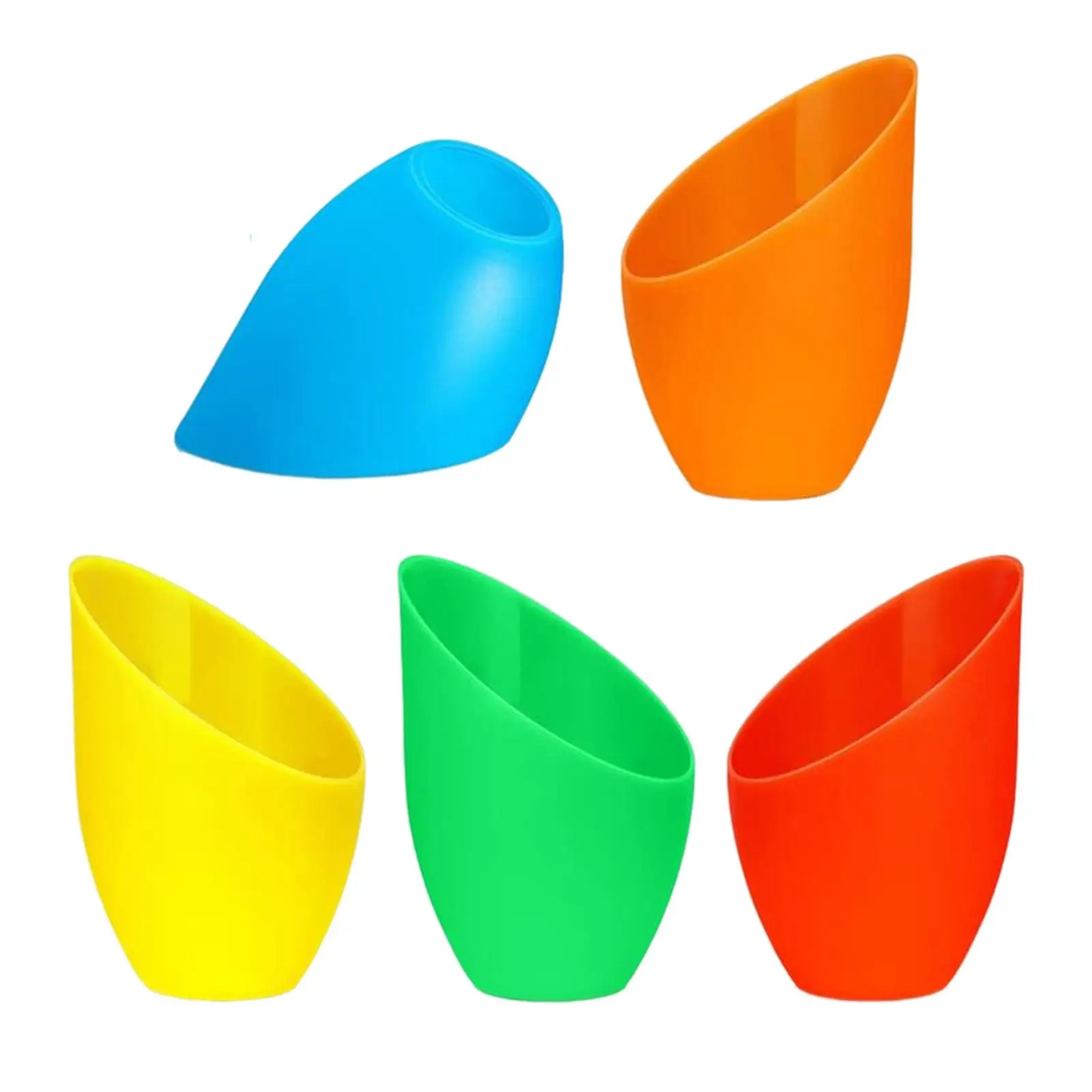 5 Pieces Plastic Lampshade 5.35 inch High, 4.33 inch Diameter, 1.65 inch Fitter for Ceiling Fan Light