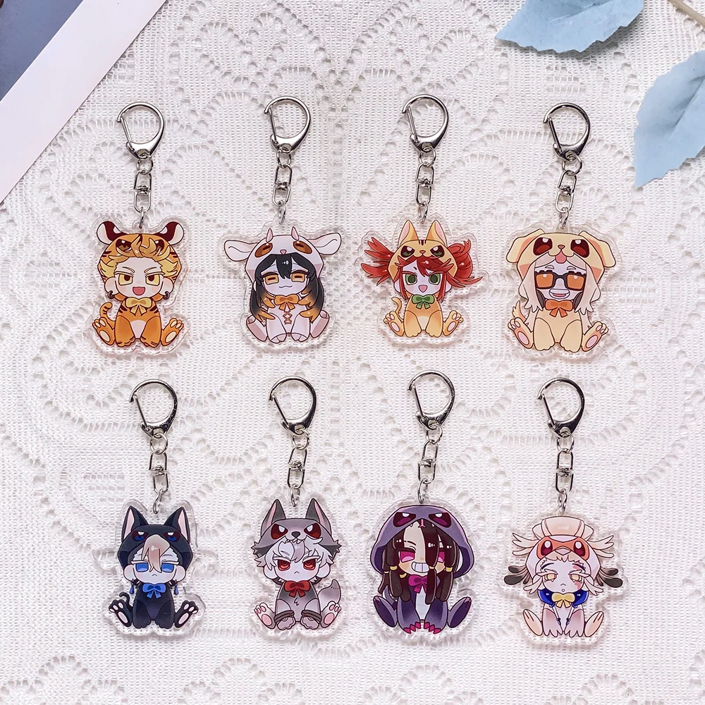 1/10Pcs Anime Figures GACHIAKUTA Accessories Keychain Acrylic Keyrings Bag Charm Backpack Pendant Prop Decoration Friends Gifts