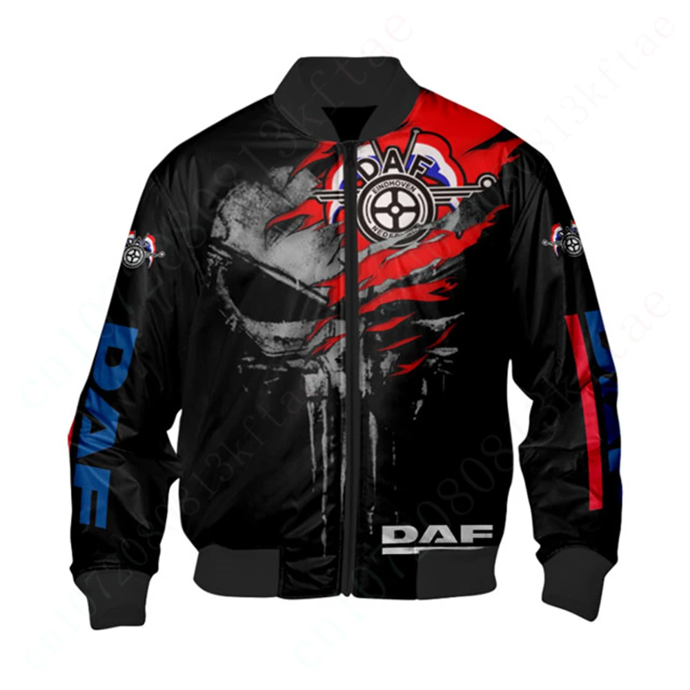 DAF Windbreaker Jackets For Men's Clothing Techwear Baseball Uniform Bomber Jacket Thick Coats High Quality Parkas 3D Jacket