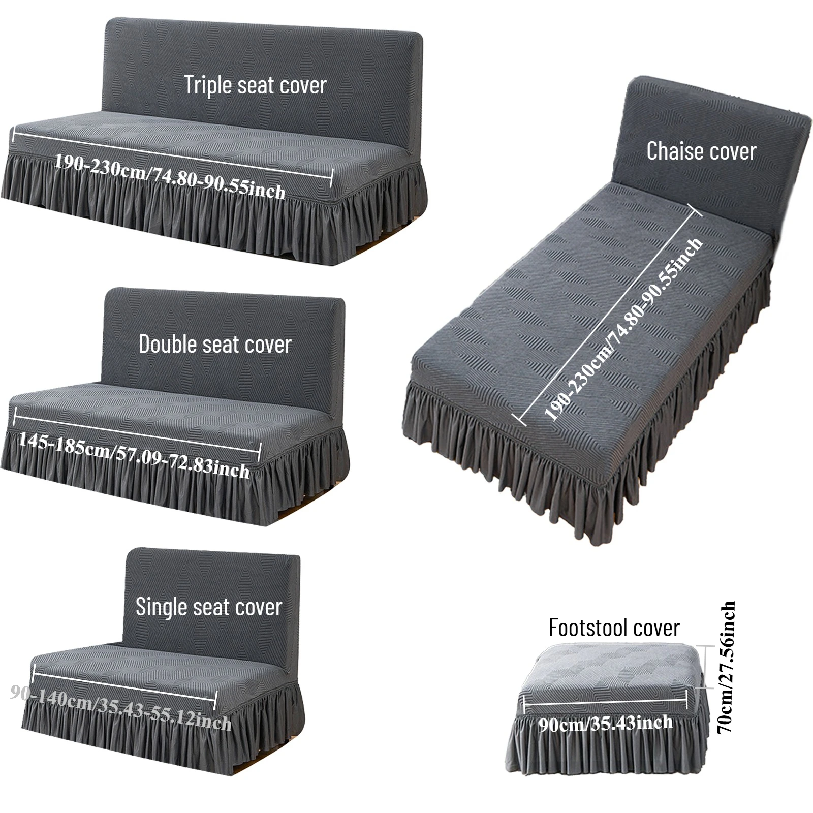 1PC Elastic Sofa Bed Covers Without Armrest Elastic Tight Wrap Couch Cover Stretch Flexible Slipcovers Sofa for Banquet Hotel