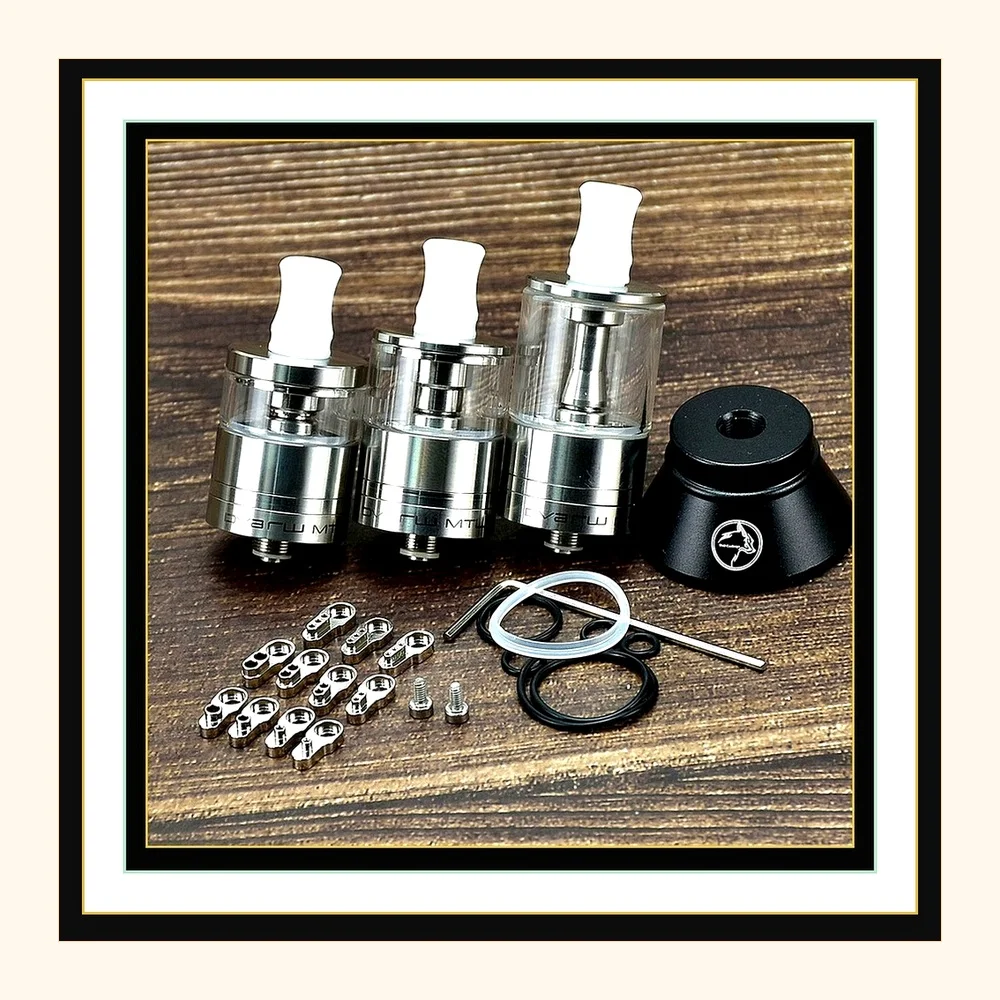 Dvarw MTL FL RTA 22mm Vape Atomizer - Single Coil Tank with 316SS Glass for Superior Flavor