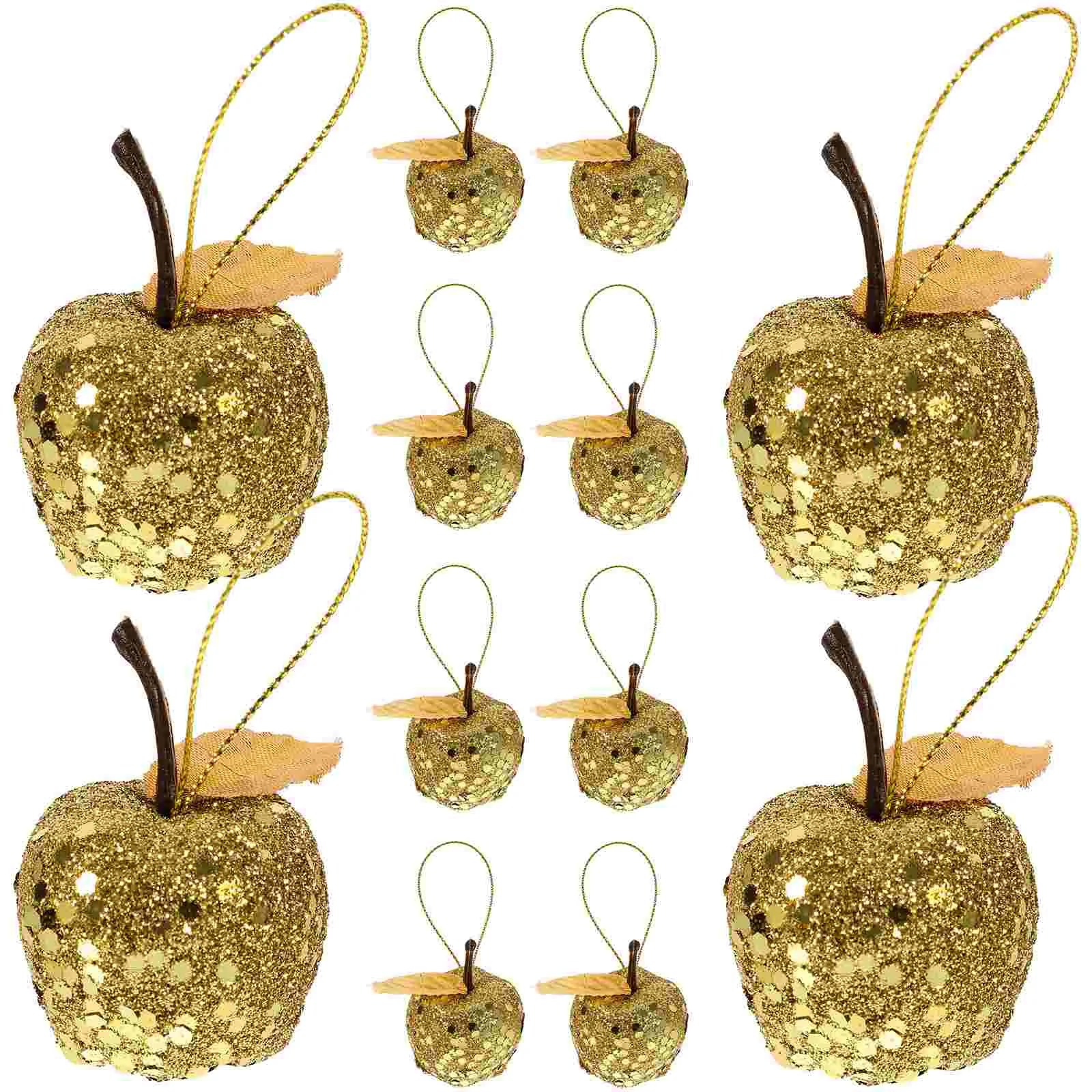 20 Pcs Christmas Apple Pendant Xmas Decorations Indoor Woodland Nursery Miniature Ornament Tree Decors Table Top Hanging