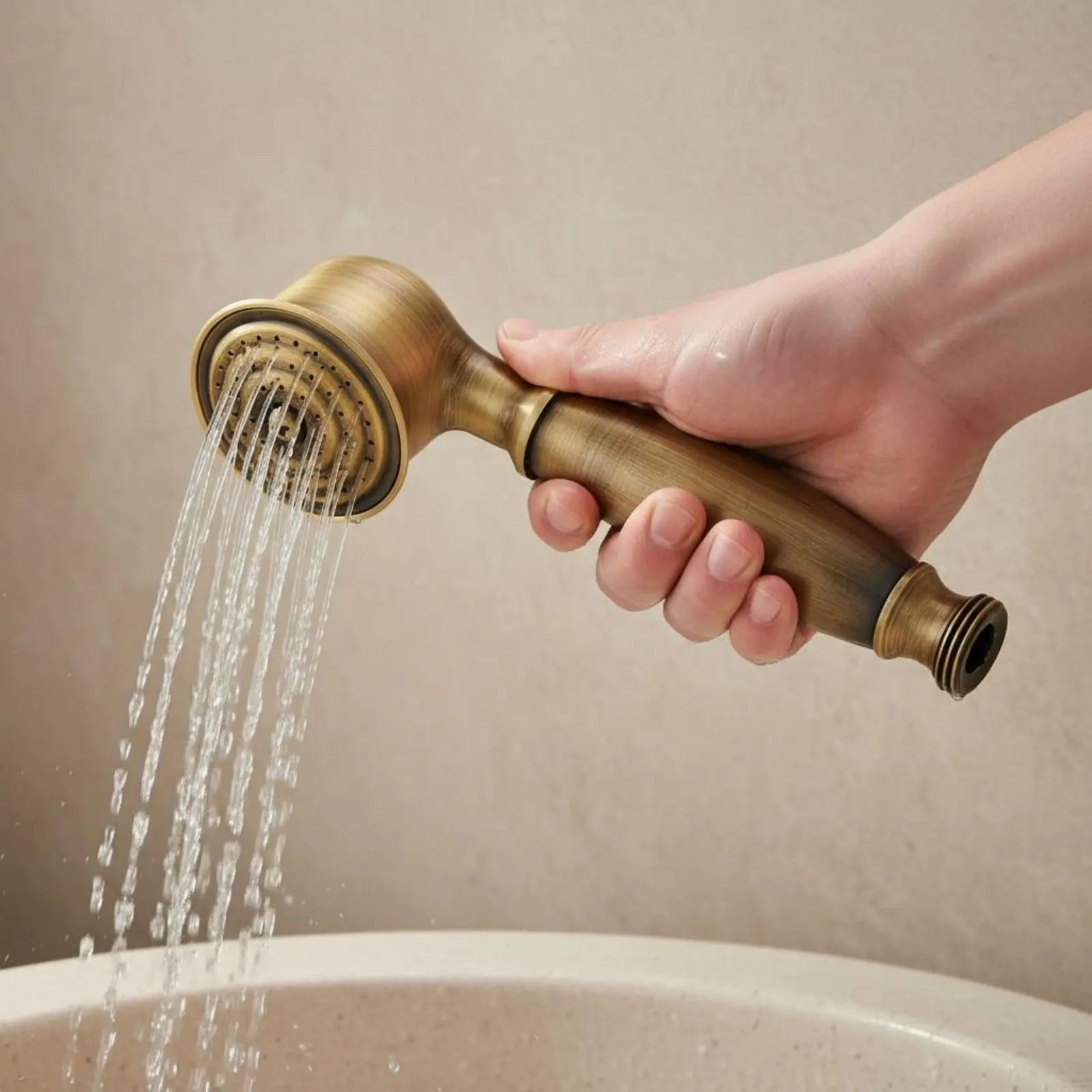 

Handheld Shower Head Ergonomic Handle Handheld Showerhead