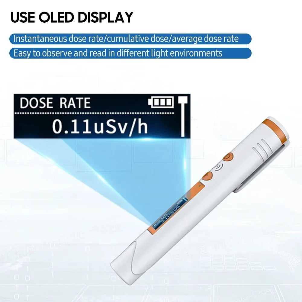 HFS-P3 Portable Geiger Counter Nuclear Radiation Detector Personal Dosimeter X-ray Gamma Ray Beta Ray Radioactivity Tester