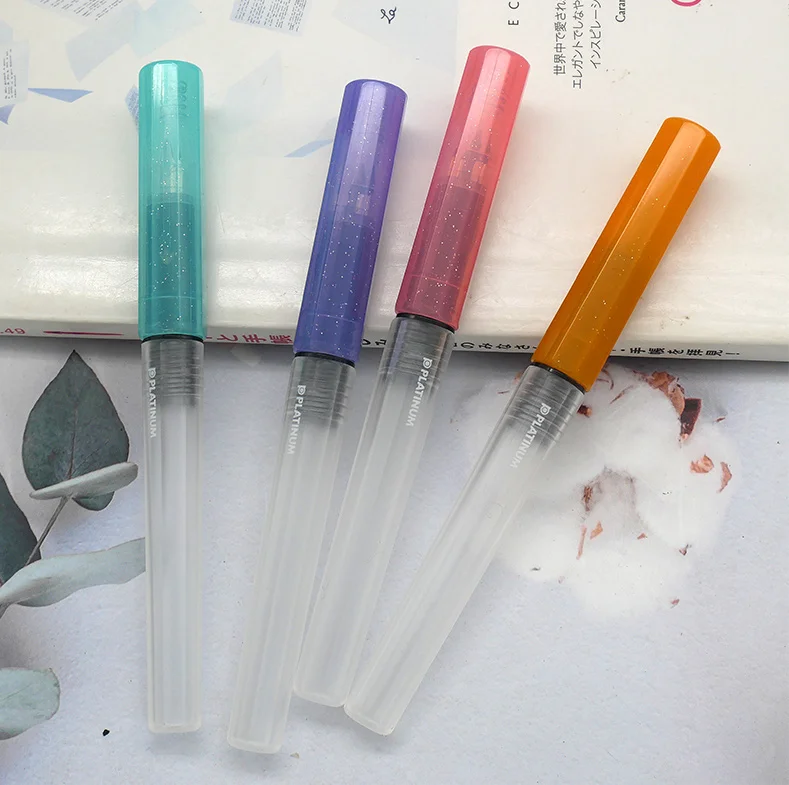 Ji Yu Limited Little Meteor Student Pen, mattierter sechseckiger Stifthalter, verschiebbarer Siegel, Stiftkappe, eine Aufnahme japanischer Platin – Detail 4