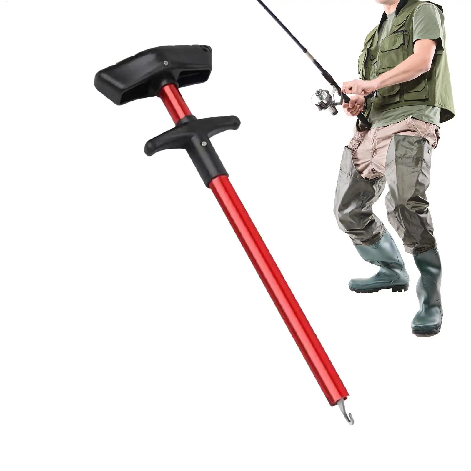 Hook Extractor T Shape Quick Release Puller Tool Portable Dehooker for Outdoor Saltwater Freshwater Lake Pond Night Morning Road