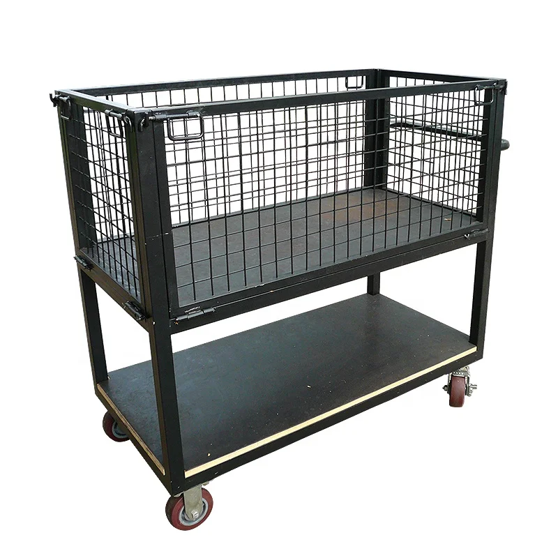 Storage cage folding frame butterfly cage turnover frame sorting basket logistics trolley iron