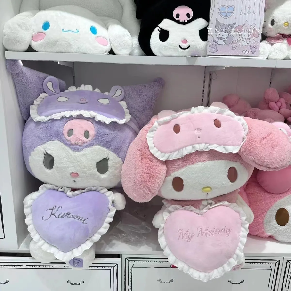 Kawai Love Kuromi My Melody Doll Knuffels Schattige kinderen Kussenpoppen om verjaardagscadeaus voor meisjes te sturen