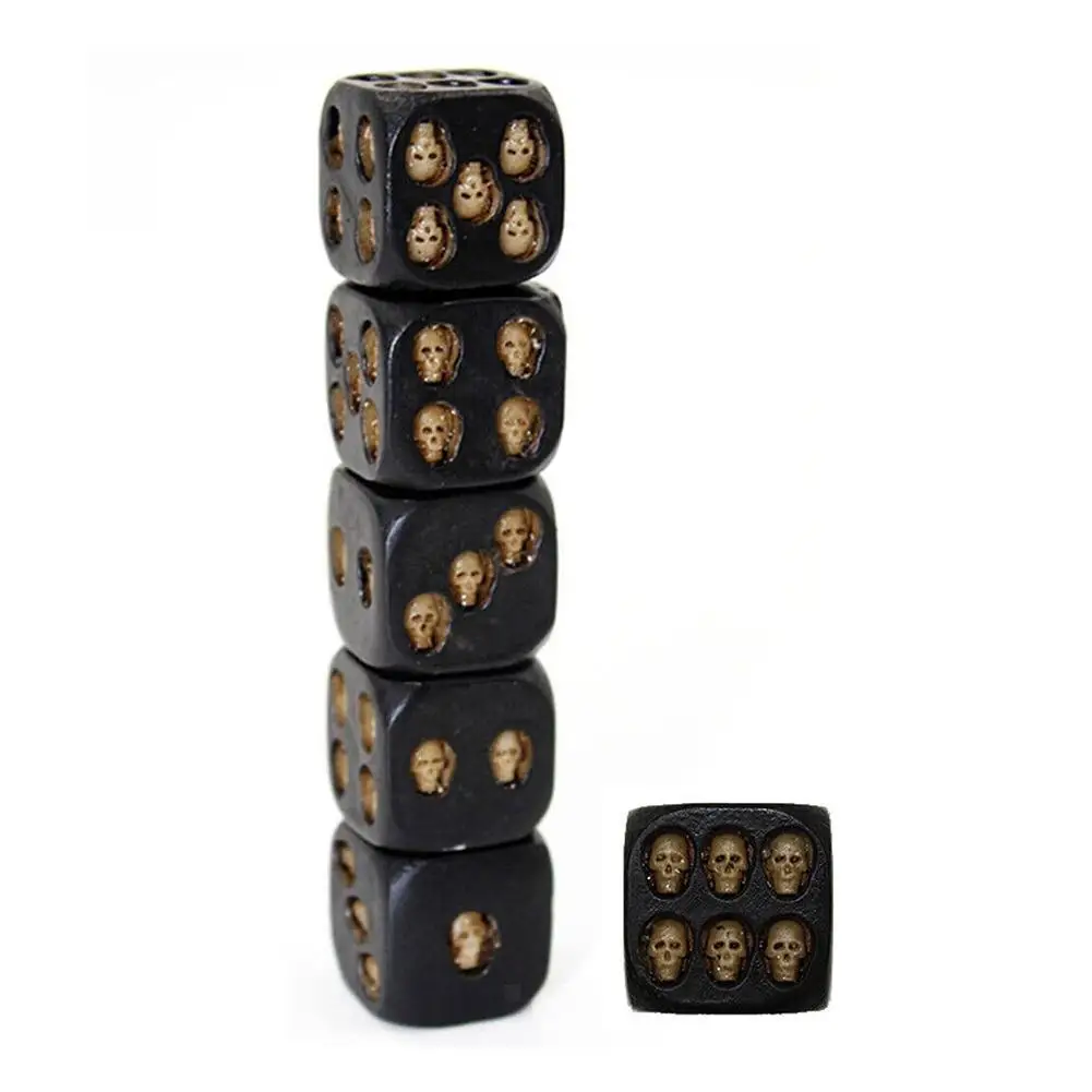 

1pcs Creative Black Skull Dice Exotic Dice Set Game Festive Party Entertainment Funny Toys