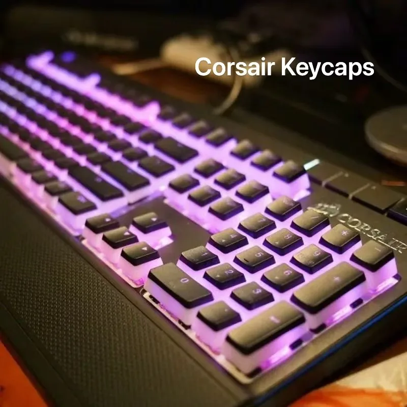 Pudding Keycaps  Set of for CORSAIR Mechanical Keyboard Corsair K70 LUX STRAFE K65 RGB K63 Key Cap MX Switch