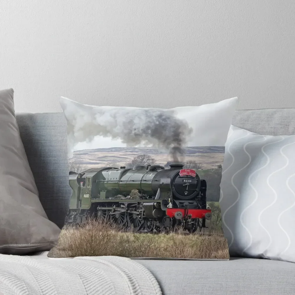 Royal Scot steam train 46100 Throw Pillow Sitting Cushion Sofa Cushions Cover Couch Cushions pillow