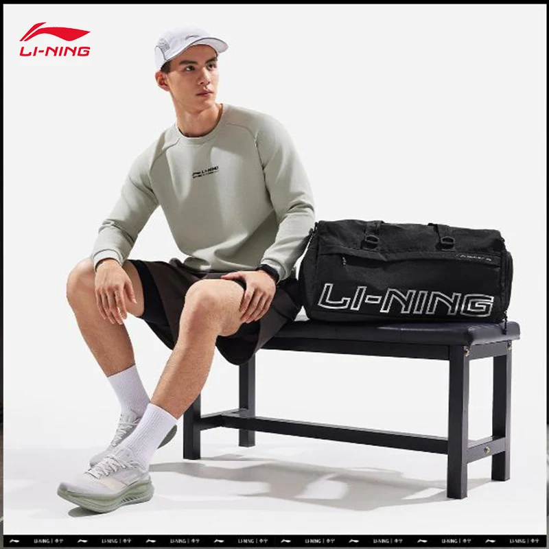 LI-NING اللياقة البدنية سلسلة عاكس دلو حقيبة الرياضة نمط سعة كبيرة حقيبة متعددة الأغراض 52.5*27*28 سنتيمتر ABLV015 #2
