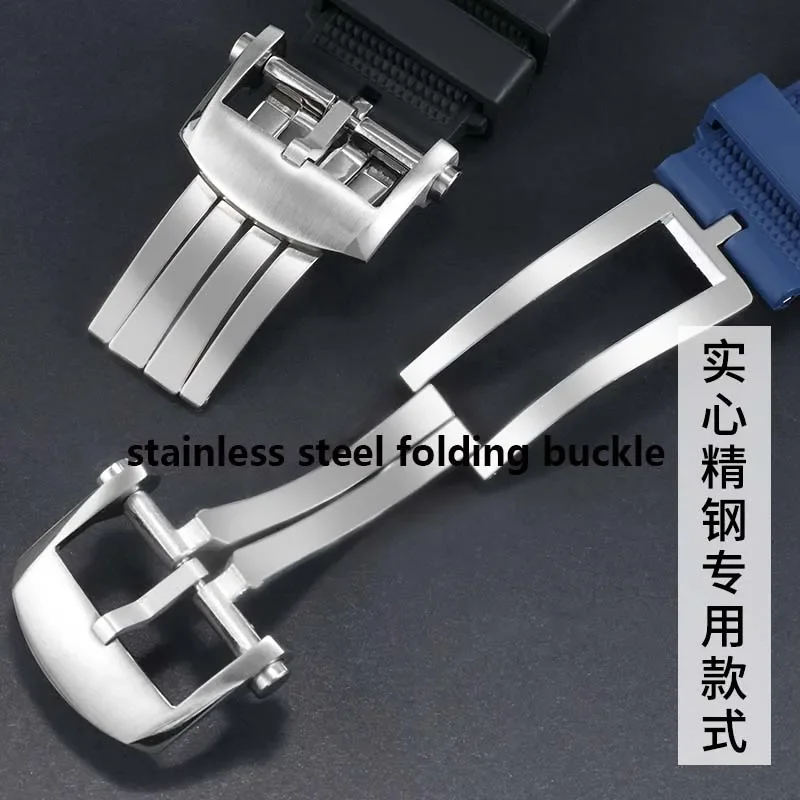 Wysokiej jakości pasek do zegarka z gumy fluorowej do Breitling B01 Sports FKM męski pasek do zegarka 22mm czarny niebieski bransoletka narzędzie fluoroelastomer