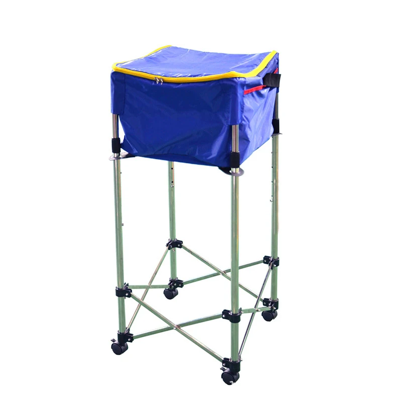 Vertical tennis collection box Tennis coach cart multi-ball serving training basket ball collection box tennis cart