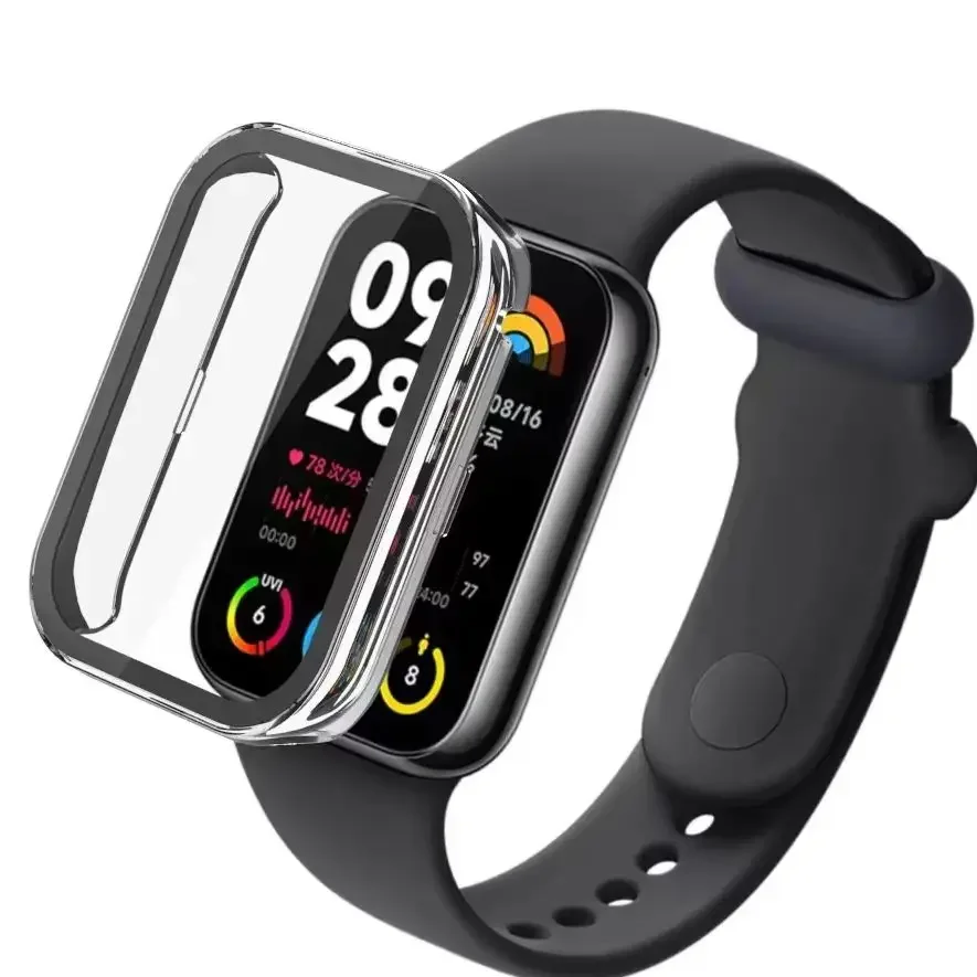 

PC Case+Tempered Glass For Xiaomi Mi Band 7 Pro Fall Prevention Bumper Protector Anti-scratch Shell Accessories For MiBand 7 Pro