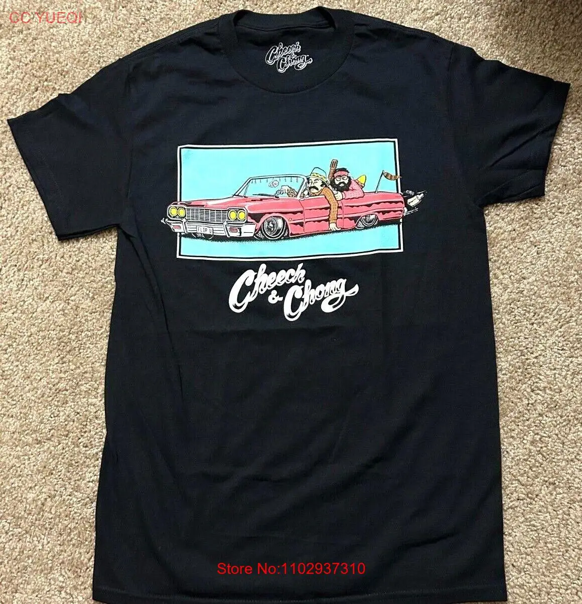 Movie Cheech And Chong Flip U Low Rider Tee Shirt New