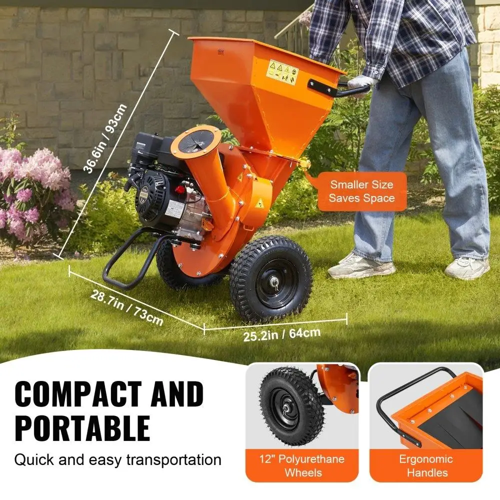 ماكينة تقطيع الخشب بالغاز شديدة التحمل 212cc 4.1kW قدرة قطع قوية 3 بوصة