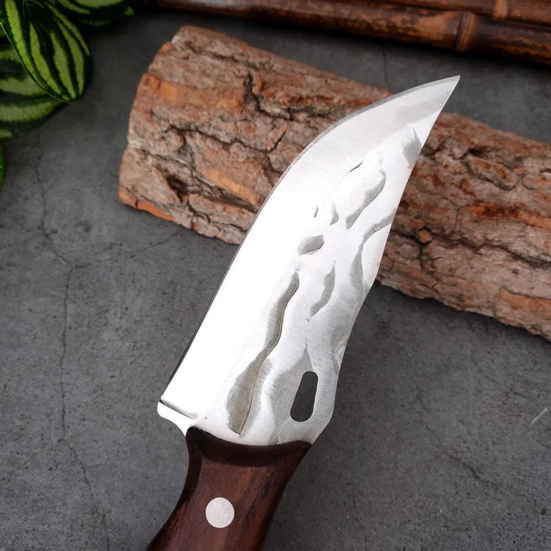 Boning Knife 5cr15 Steel Chef Cooking Knife Handmade Forged Meat Cleaver Wooden Handle Kitchen Butcher Knife