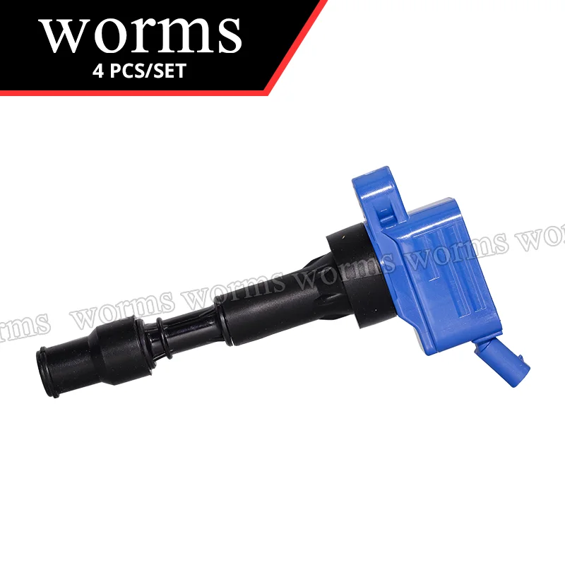 Worms Racing Ignition Coil High Performance 4PCS Set For Hyundai Sonata Elantra Kona Kia 27300-2E601