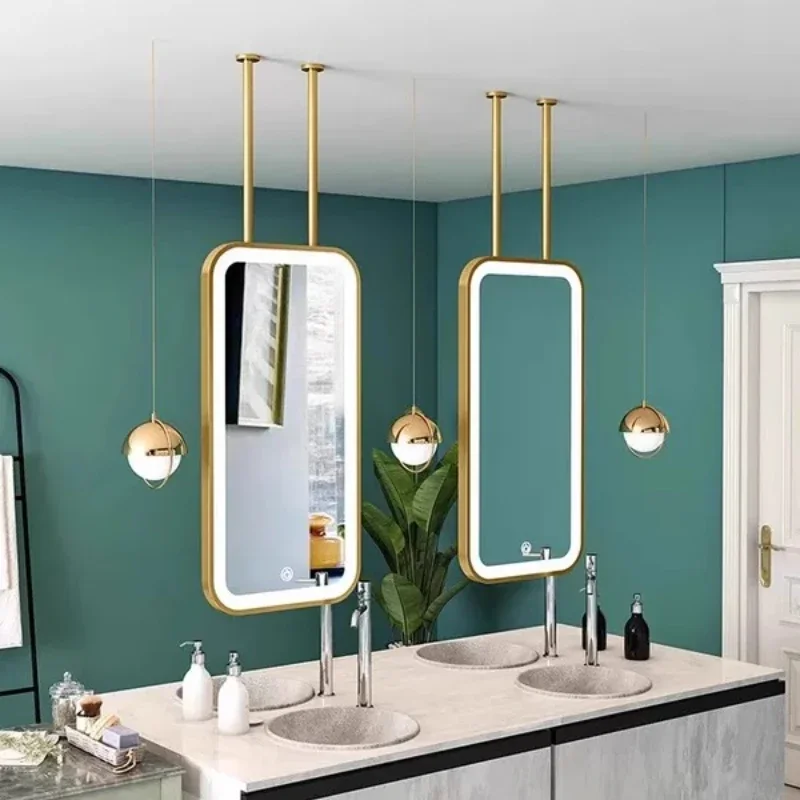 Vintage Props Cheap Room Decor Home Mirror Round Wall Art Decor Decorative Wall Mirrors With Light Live Bedroom Decoration Store