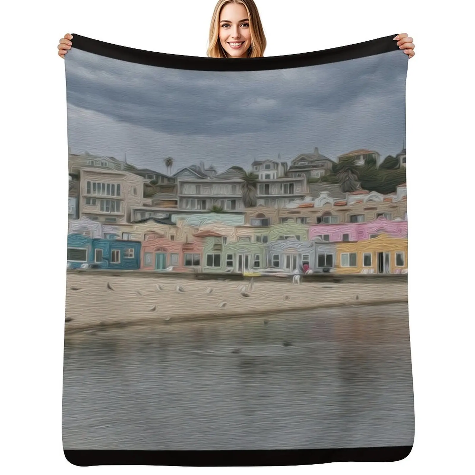 

CAPITOLA Throw Blanket Outdoor Soft Blanket for Picnic Beach Camping