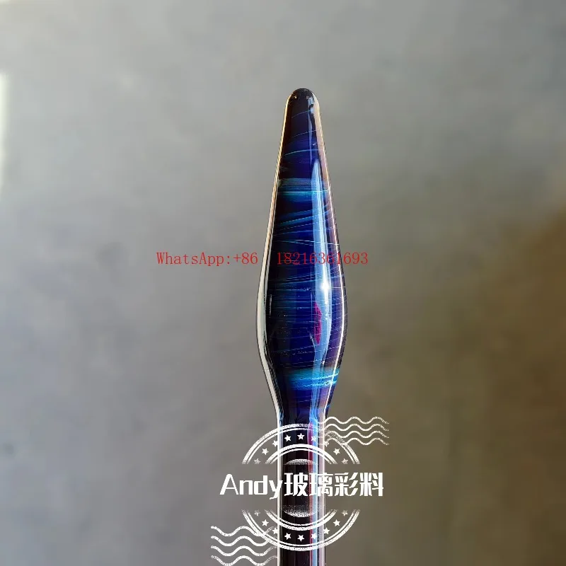 Limited Offer  Exp60 Starry Night Purple Color Changing Rod Glass Lamp Working Rod Colored High Borosilicate Glass Hard Material