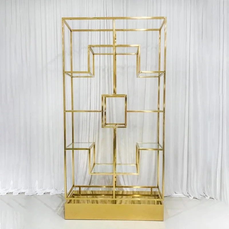 

Wedding Decoration Stainless Steel Gin Shelf Bar Back Wedding Party