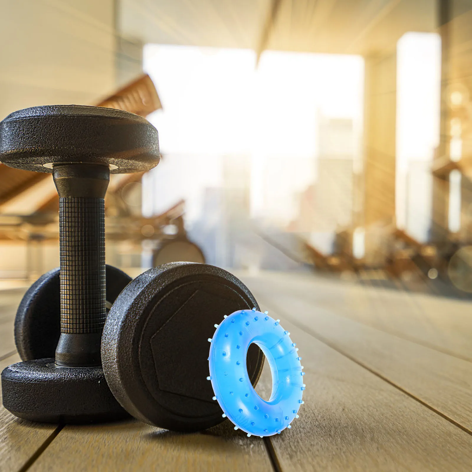 

Hand Grip Strengthener Rubber Finger Exerciser For Hand Wrist Forearm Workout Therapy Training Portable Compact Size