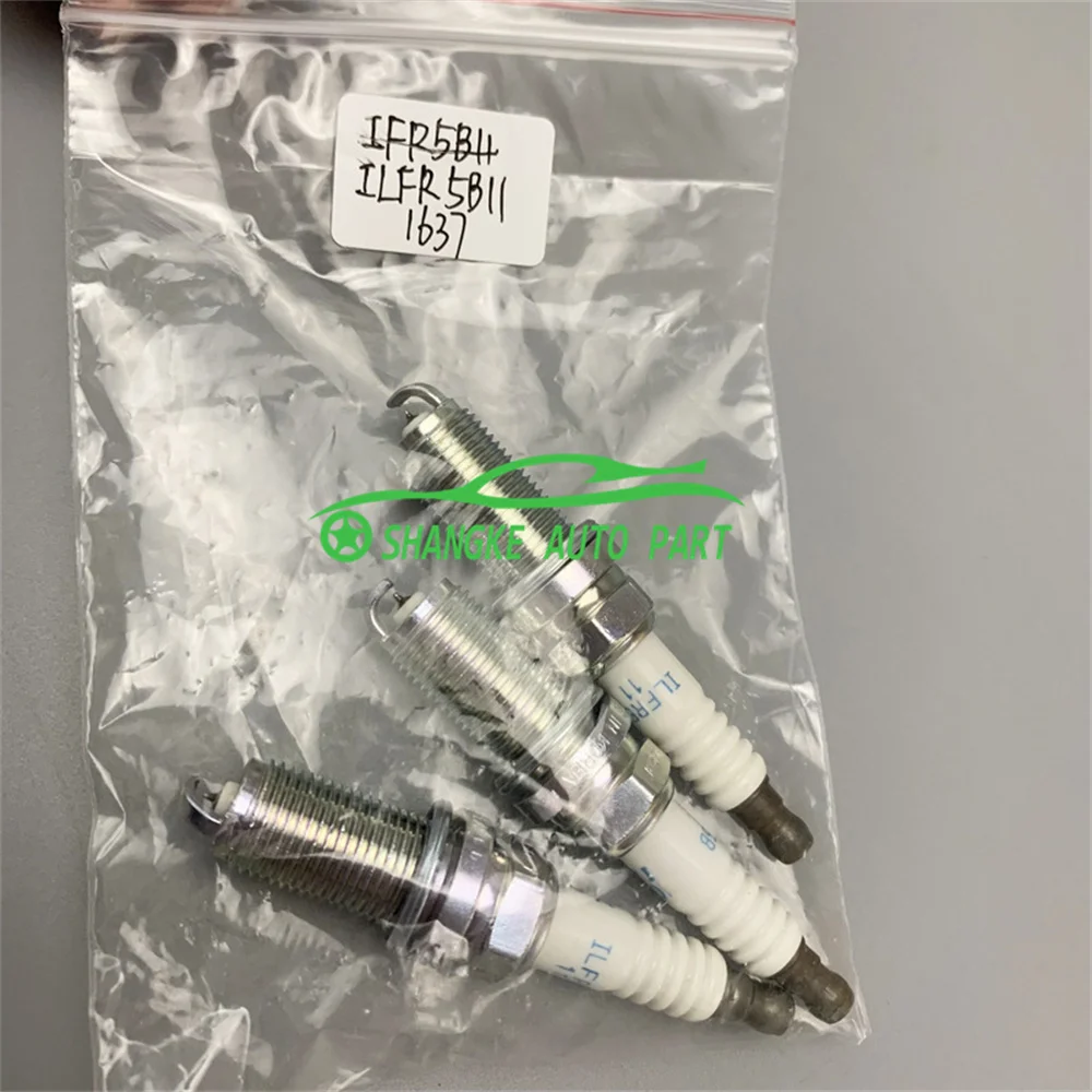 Original Laser Iridium Platinum Spark Plugs OEM ILFR5B11 1637 18840-11051 FOR Kkia VQ Hhyundai Azera New Santa Fe 2.4L 2.7L G6EA