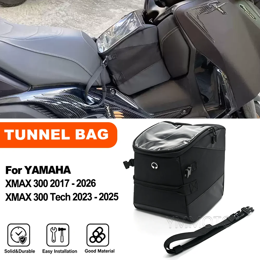 Motorcycle Scooter Tank Bag For YAMAHA XMAX 300 2017 2018 2019-2026 XMAX300 TECH 2023 2024 2025 X-MAX 300 Tunnel Bag Tool Bag