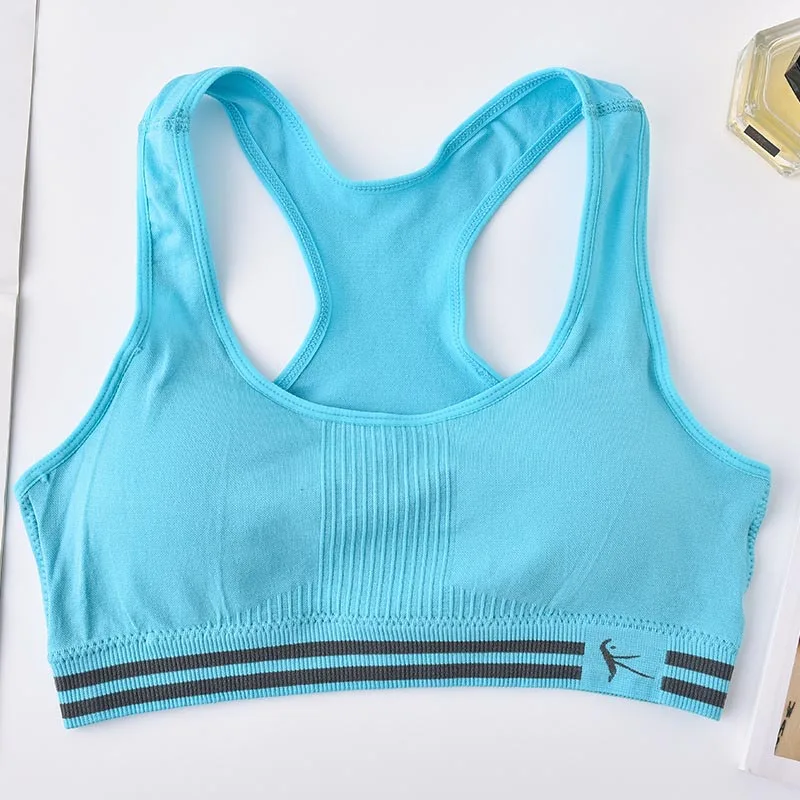 M-XL Women Sports Bra Absorb Sweat Push Up Yoga Bra Running Vest Lady Cotton Pad Fitness Gym Exercise Seamless Bra Crop Top