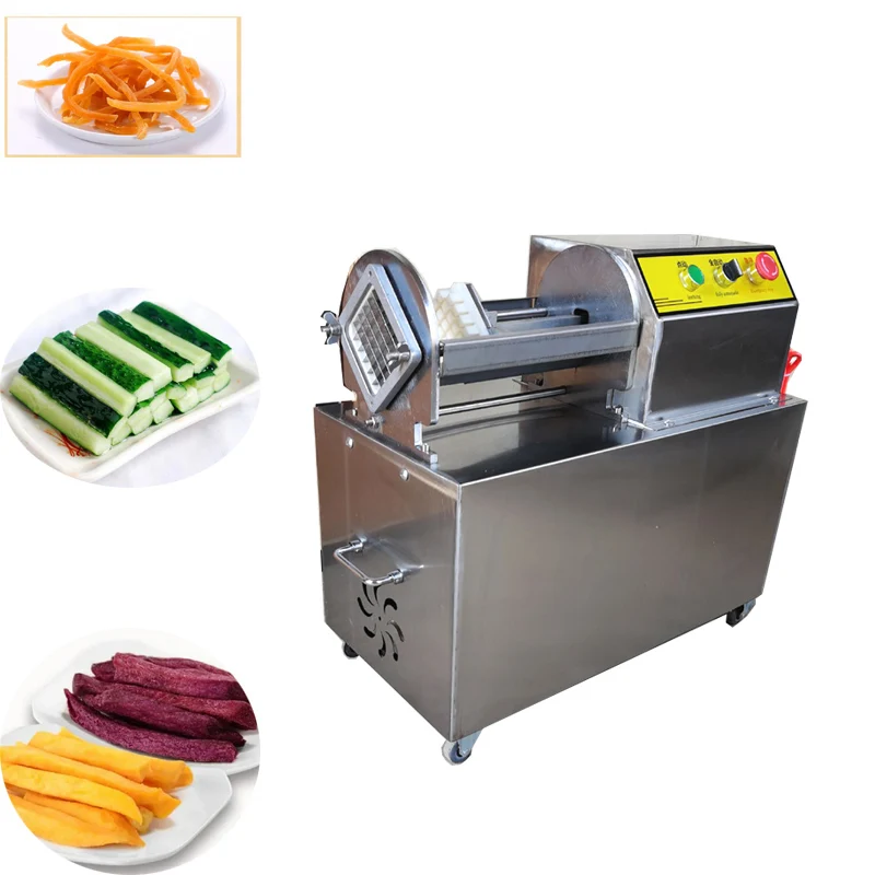 

Factory French fries cutter commercial electric potato chips slicer small vegetable fruit cutting machine 900W