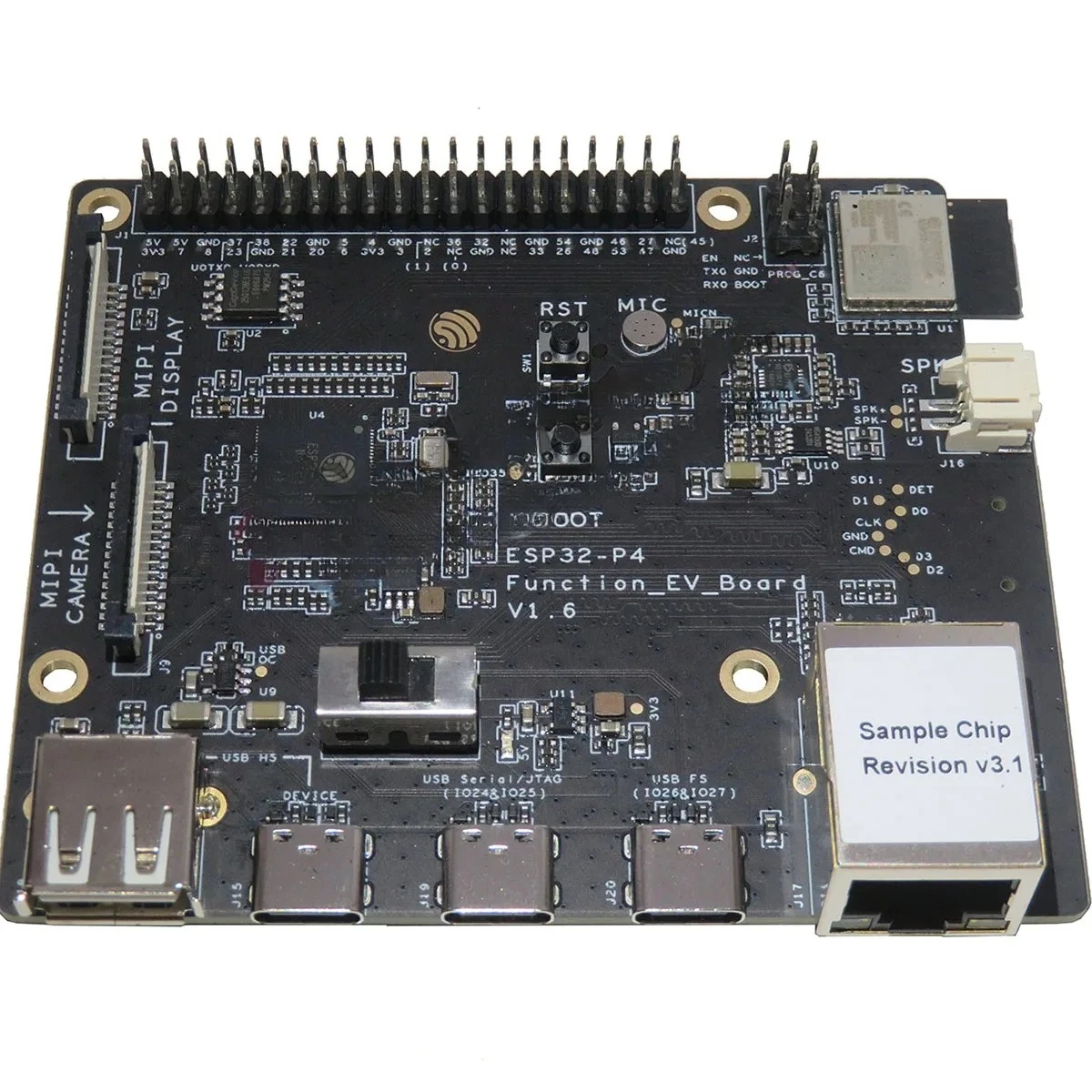 ESP32-P4X-Function-EV-Board ESP32-P4-Function-EV-Board Development Board Kit ESP32-P4 AIoT Multimedia Evaluation Board
