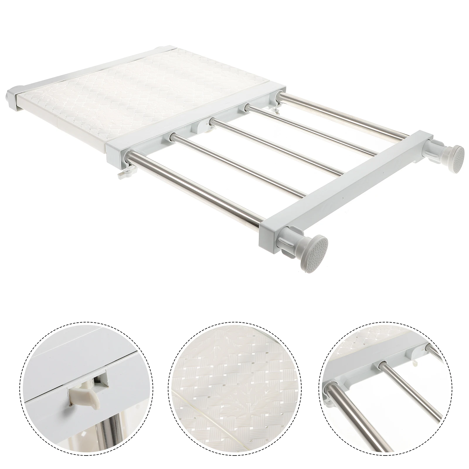 

Retractable Layered Storage Retractable Rack Shelf Rack Shelves Wardrobe Closet Organizer Adjustable Size