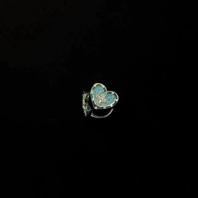 

Gomggsale Blue cross love ring-Vintage Jewelry