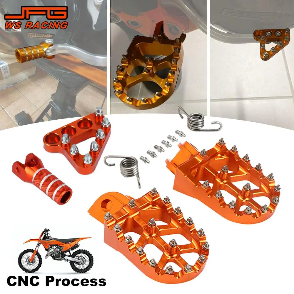 Podnóżki motocyklowe Kołek Dźwignia zmiany biegów Końcówka Podnóżek Pedały Podpórka Do KTM SX SXF XC XCF EXC EXCF XCW XCFW 125 150 200 250 300-530 JFG