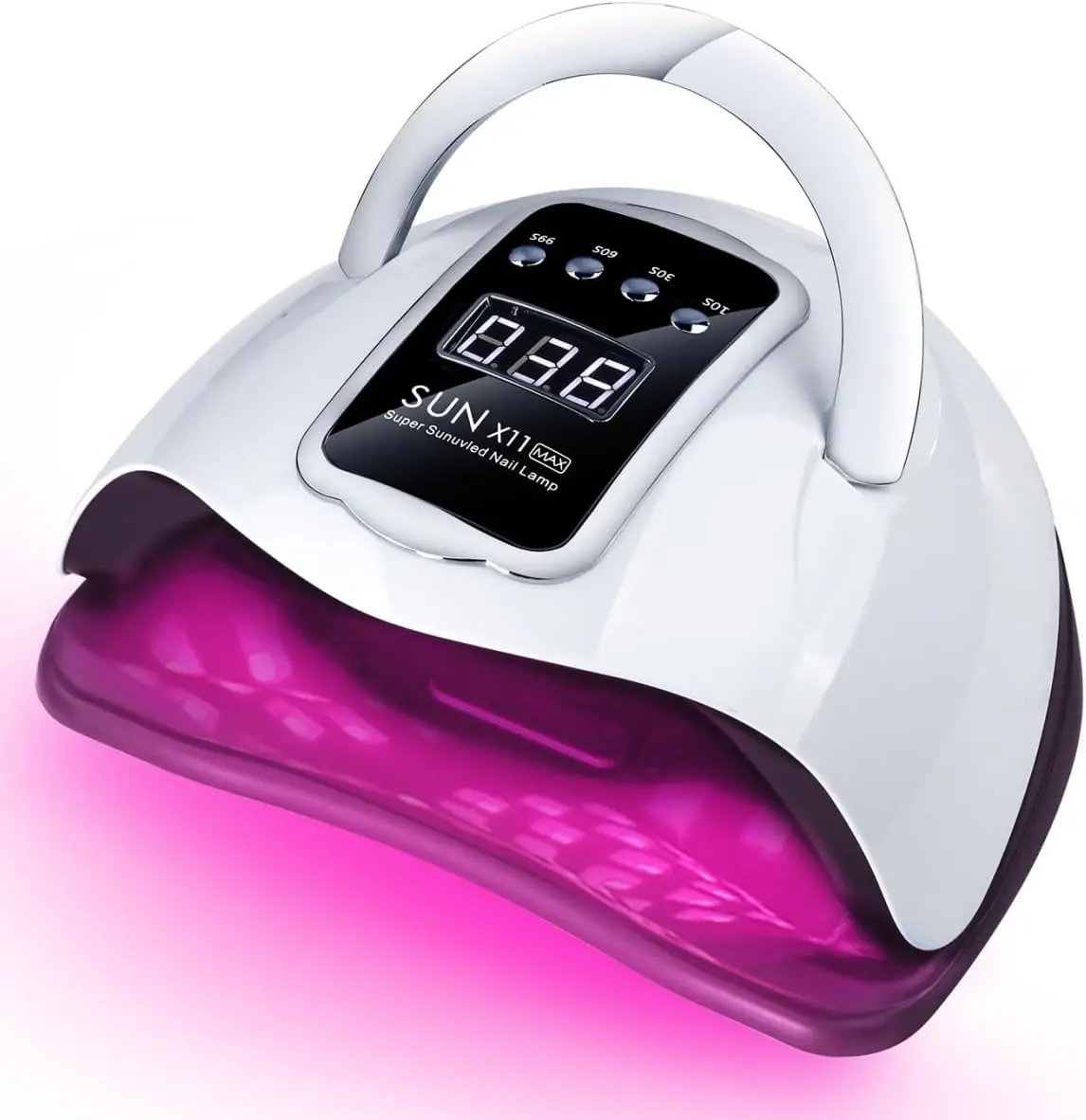 

УФ-светодиодная лампа для ногтей мощностью 280 Вт с 66 бусинами, автоматическим датчиком и 4 настройками таймера