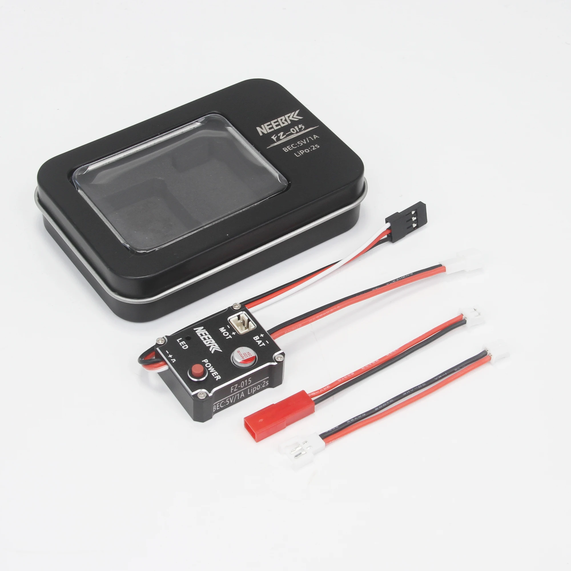 Neebrc 15a 2s escovado 5v 1a bec para 1/24 1/18 escalada deriva fora de estrada mini carro rastreador scx24 trx4m 030/050/130/180 motor