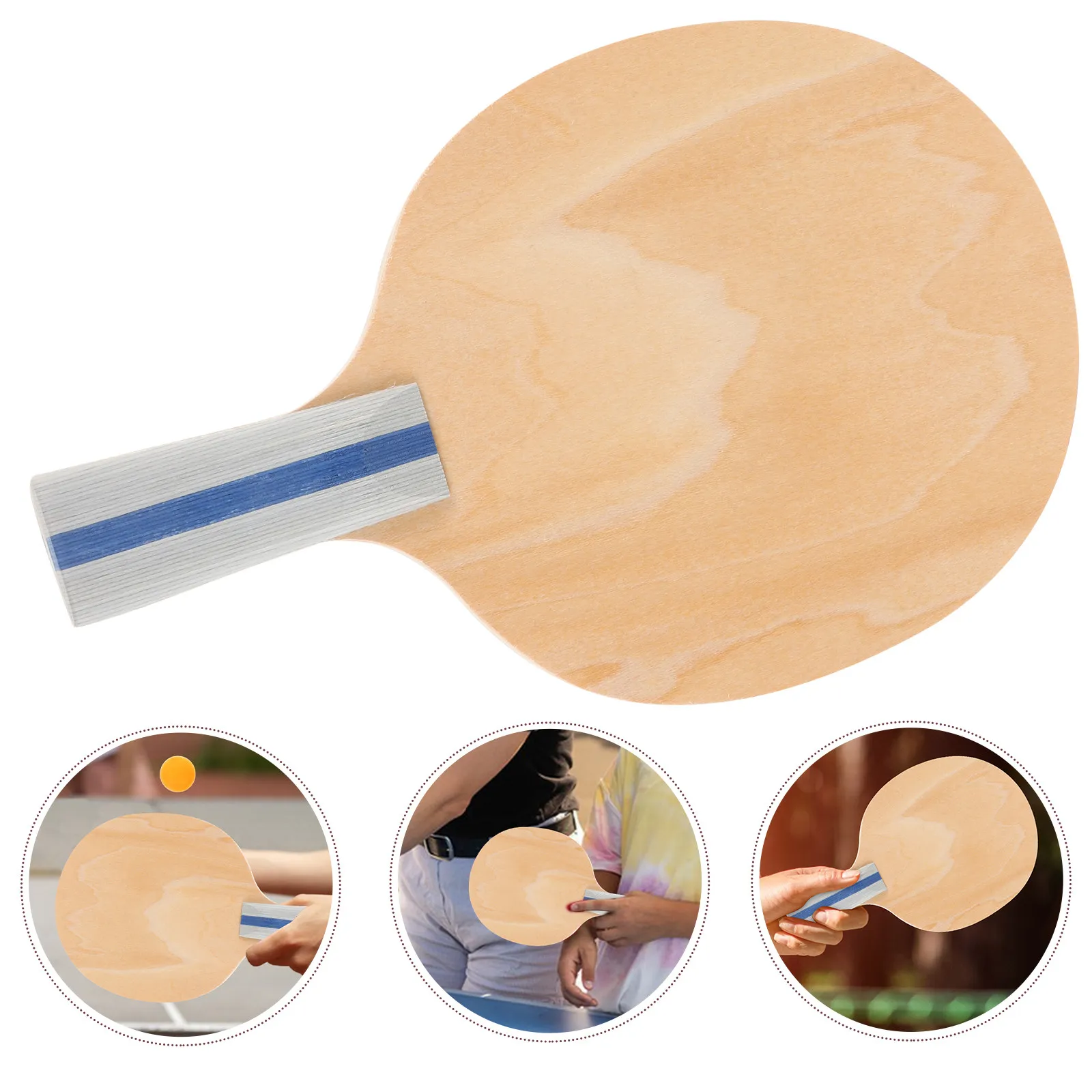 

Beginner Training Table Tennis Paddle Wooden Racket Standard Size Easy Grip Sports Equipment Table Tennis Bat Wooden Racket