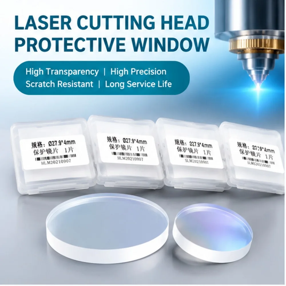 EC EC+Ophit Laser Cutting Head Protective Windows 21.5*2 D25.4T4 30x2 30x5 D34T5 37*1.6 37*7 Lens For Edo ECM TW610/620 Cutter