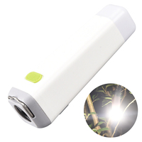 Mini Torch 2 In 1 USB Rechargeable High Light LED Flashlight Power Bank Waterproof Ultra Bright Torch Powerful Lamps Flashlight