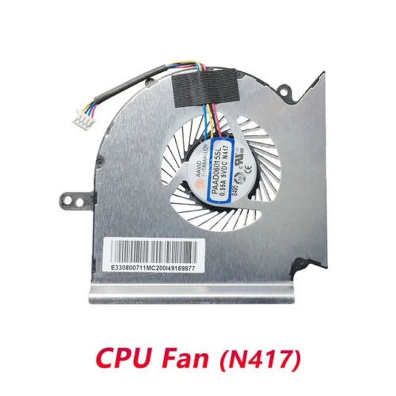 Laptop CPU GPU Cooling Cooler Fan for MSI MS-16P7 GL63 GE63 GP63 GV63 GL73 GP73 GE63VR GE73VR MS-16P1 MS-17C1 N417 / N384